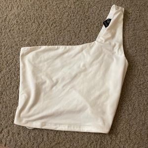 White crop top